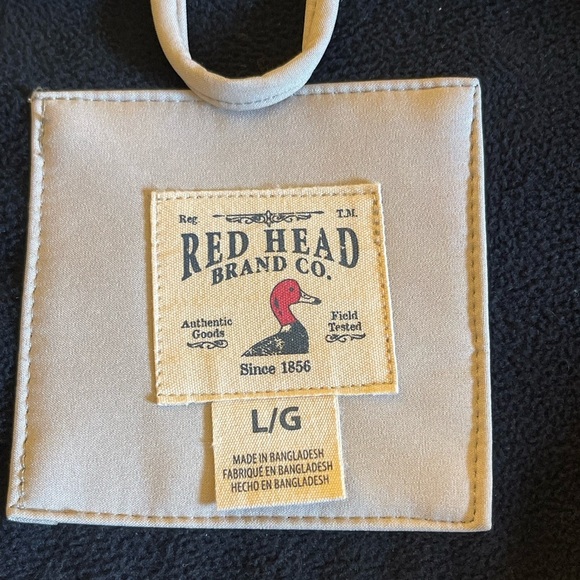 Redhead Softshell Wind Water Resistant Full Zip Tan Black Fleece Lined Jacket - Picture 4 of 13